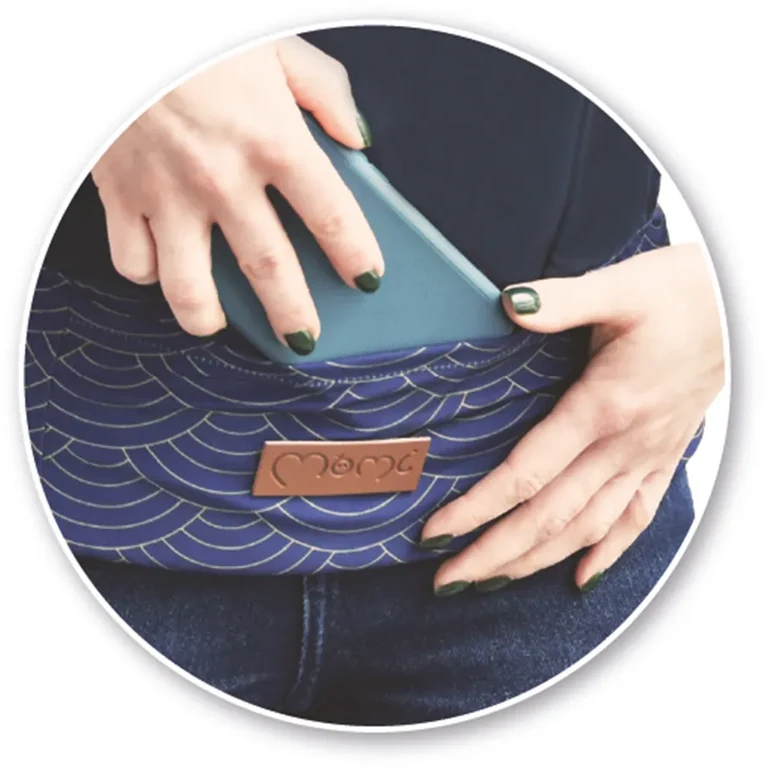 Рюкзак кенгуру MoMi COLLET navy blue